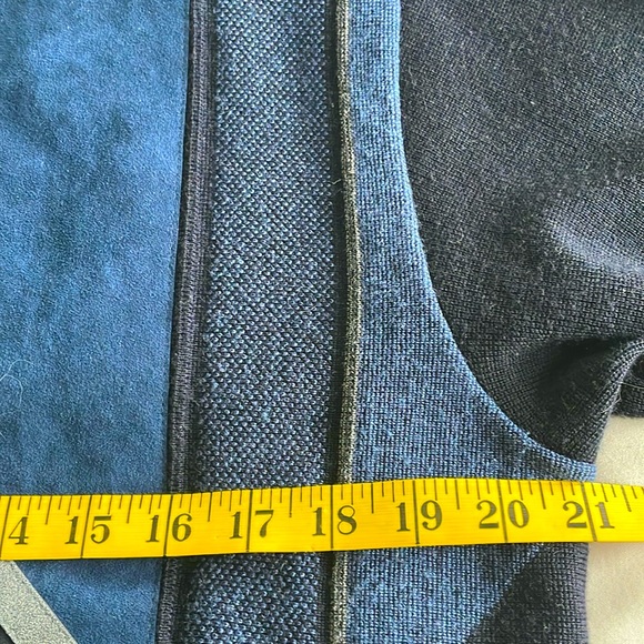 🇮🇹 Vintage John Friday Knitwear Grandpa Blue Geometric Pattern Sweater, Size M - Picture 15 of 16